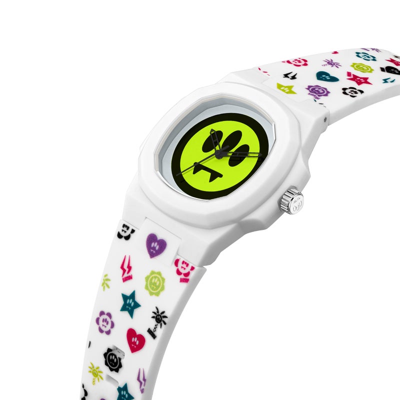 Barrow BWW00001 White Yellow Dial Silicone Strap Unisex Watch, 43mm - Image 2